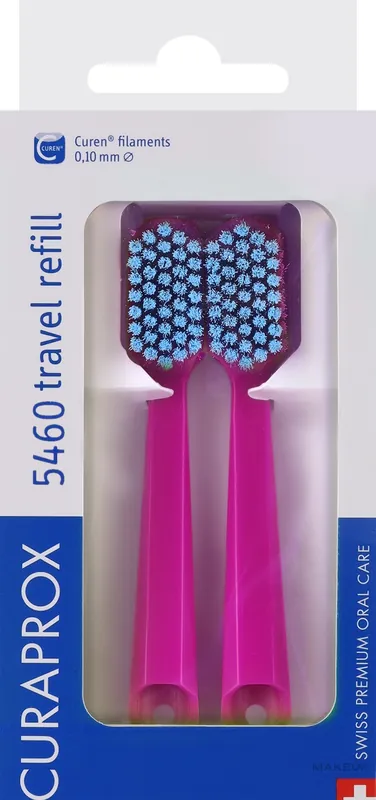 Travel Toothbrush Head Set CS 5460, rose blue - Bath and Body