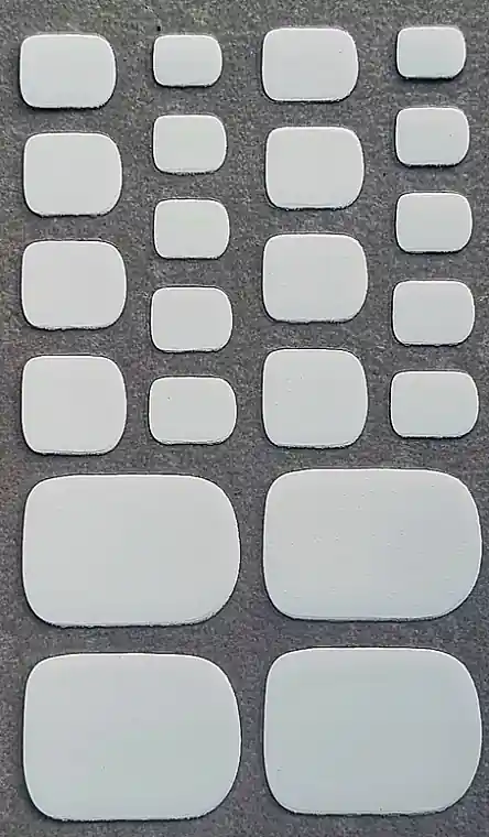 Self-Adhesive Gel Nail Stickers, white