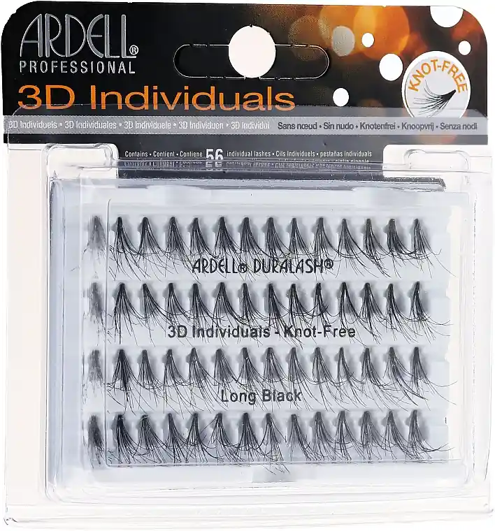 Ardell Duralash 3D Individuals Long Black 345100 - Makeup