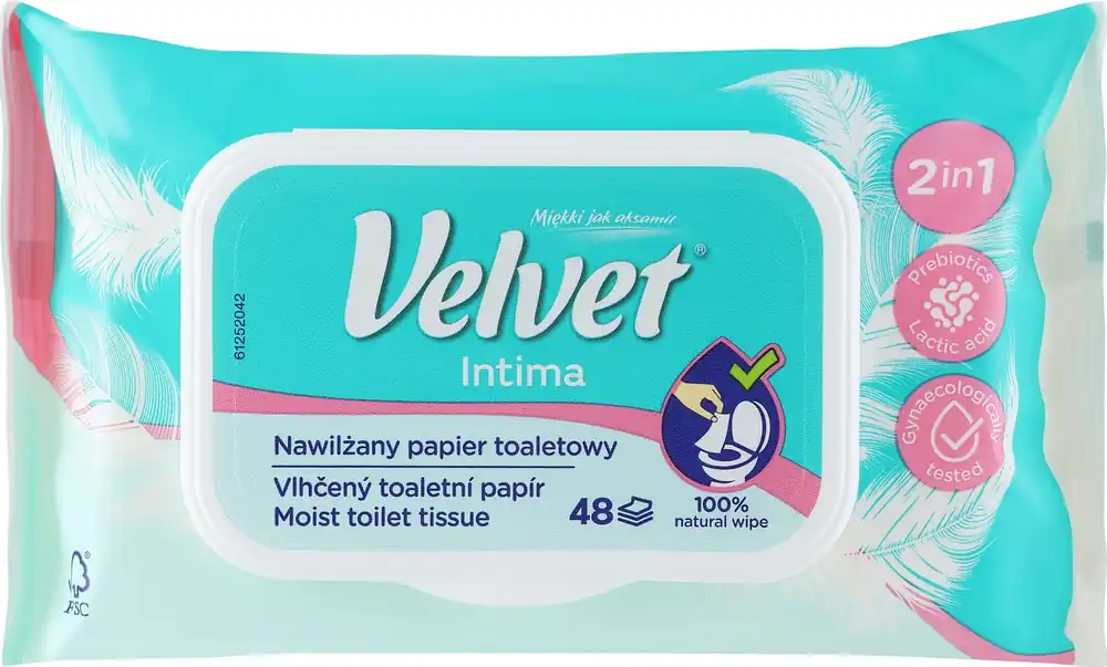2in1 Wet Toilet Paper for Intimate Wash - Velvet