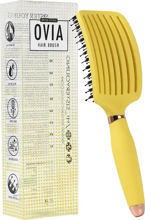 Ovia Lemon BV Hair Brush - Accessories