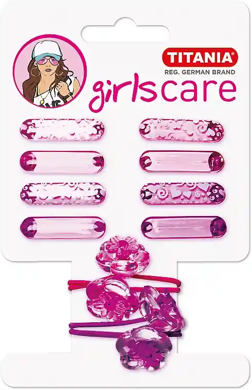 Hair Ties & Hair Clips Set, 10 pcs