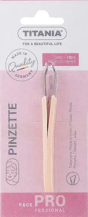 Straight Tweezers with Plastic Handles, 8.5 cm, 1061/B, light orange - Accessories