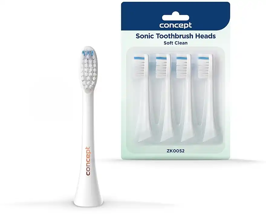 Toothbrush Heads, ZK0052, white - Bath and Body