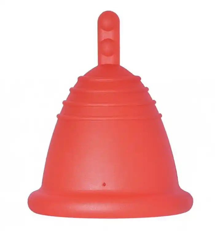 Menstrual Cup with Stem, size XL, red - Accessories