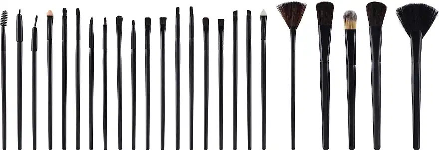 Makeup Brush Set in Case, 24 pcs - Accessories