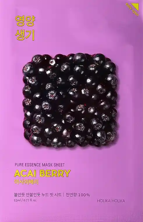 Vitaminizing Facial Sheet Mask with Acai Berry - Skin Care Products