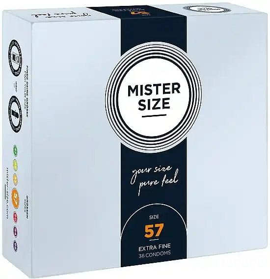 Latex Condoms, size 57, 36 pcs - Health & Care