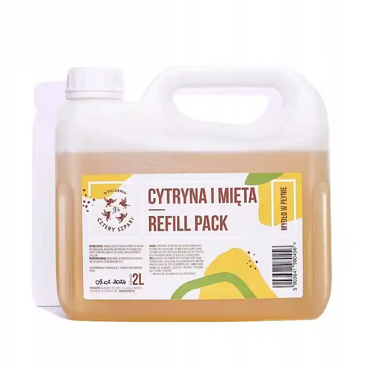 Lemon & Mint Liquid Soap (refill) - Bath and Body