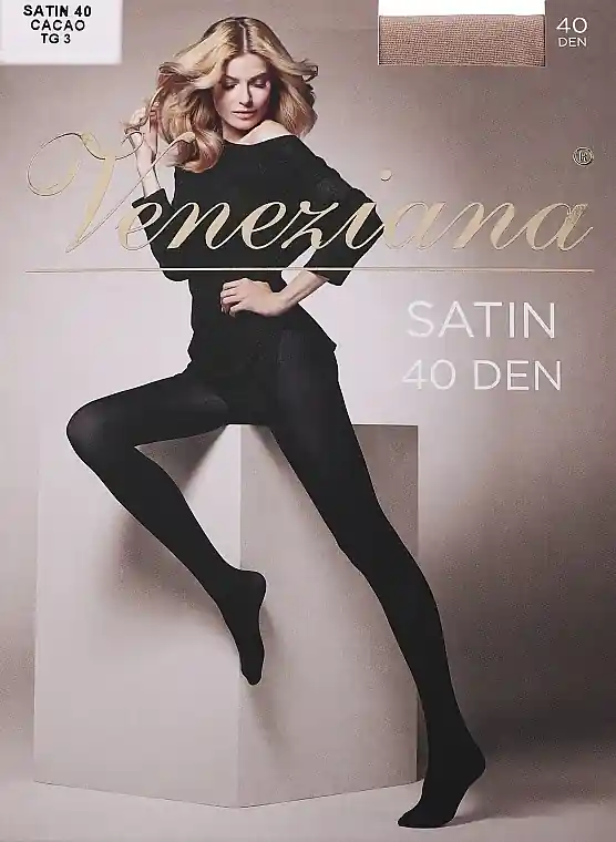 Women's Tights "Satin", 40 Den, cacao - Clothes