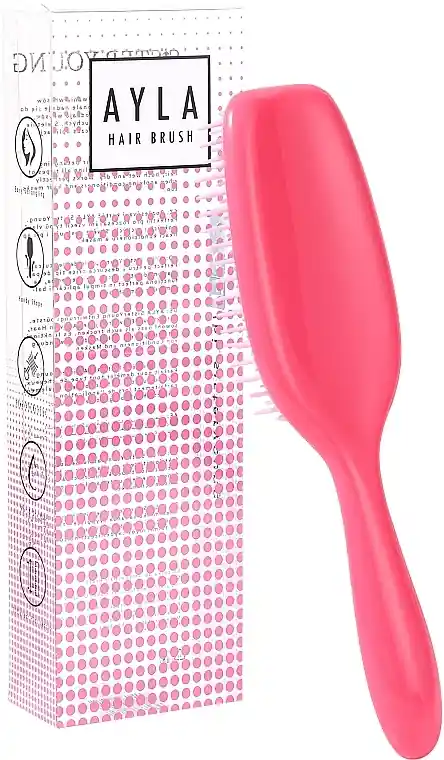 Ayla Pink Hair Brush - Accessories