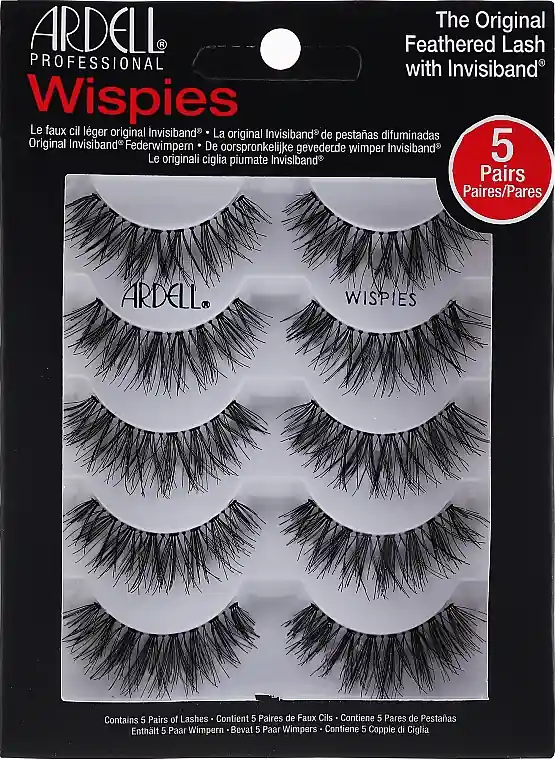 Ardell 5 Pack Black Wispies Lashes - Makeup