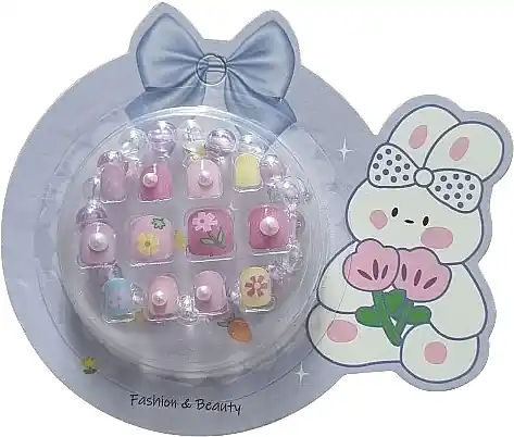 Self-Adhesive False Nails for Kids with Bracelet, 936