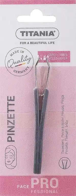 Straight Tweezers with Plastic Handles, 8 cm, 1061/A, grey - Accessories