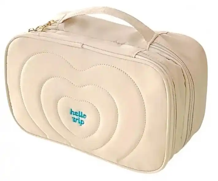 Cosmetic Bag, KS132K, Cream - Accessories