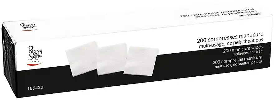 Lint-Free Manicure Cotton Pads, 200 pcs