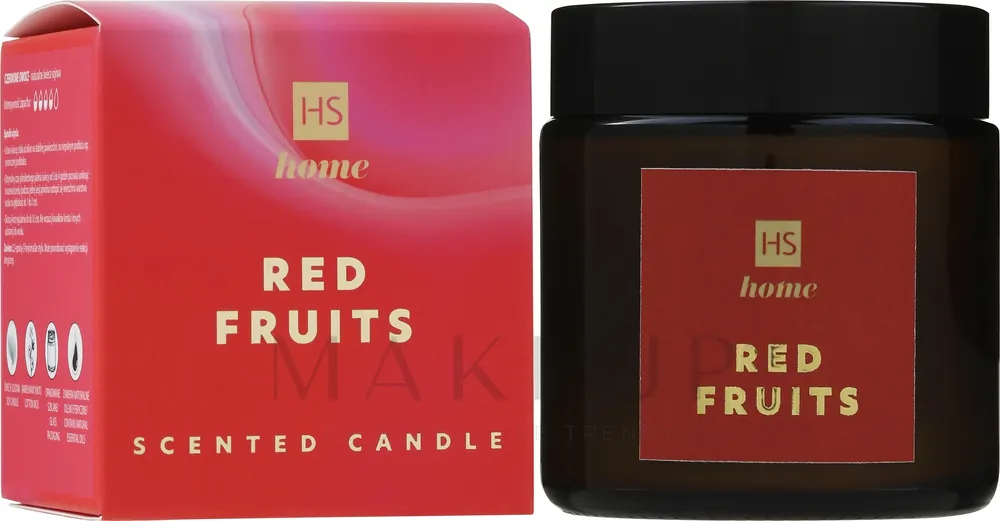 Natural Soy Candle with Strawberry & Wild Strawberry Scent - Bath and Body