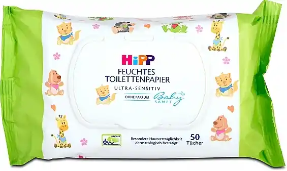 Wet Toilet Paper, 50 pcs - HiPP
