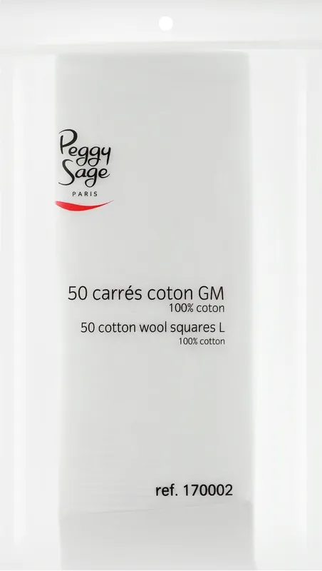 Cotton Wool Squares, 50pcs - Accessories