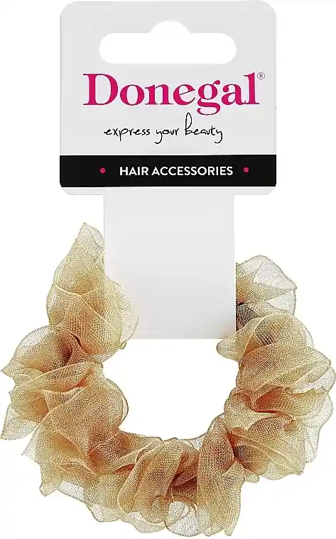 Hair Tie FA-5634+2, golden-beige