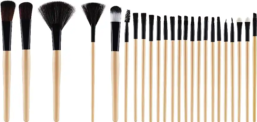 Makeup Brush Set in Case, 24 pcs - Accessories