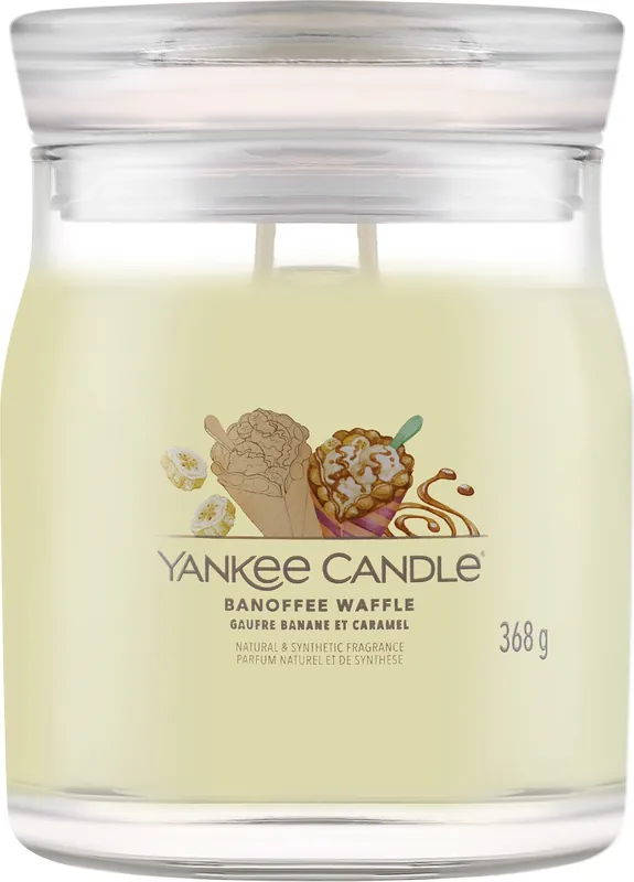 Scented Candle in Jar 'Banfee Waffle', 2 wicks - Bath and Body