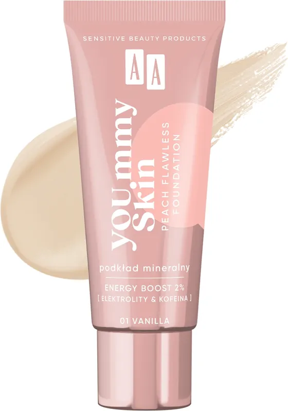 AA YOU.mmy Skin Peach Flawless Foundation - Makeup