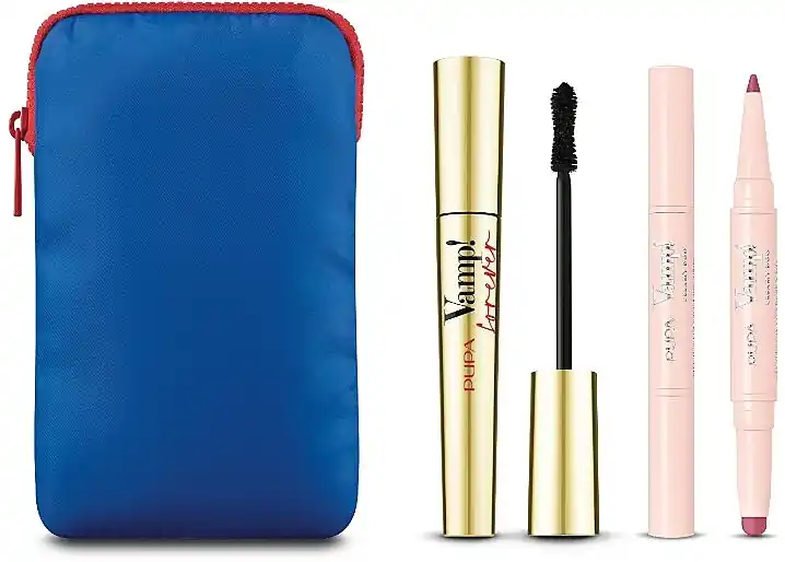 Pupa Vamp! Forever Mascara & Vamp! Creamy Duo (mascara/9ml + lip/pencil/1g + bag) - Makeup
