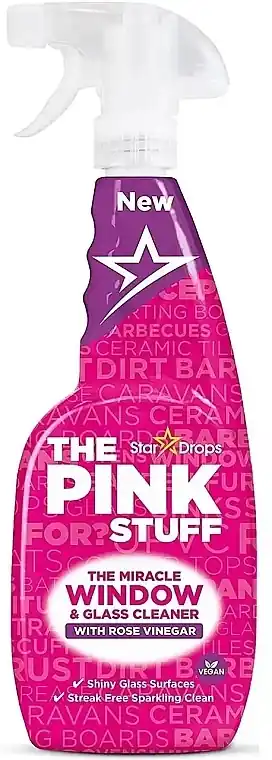 Window Cleaning Spray with Vinegar - The Pink Stuff