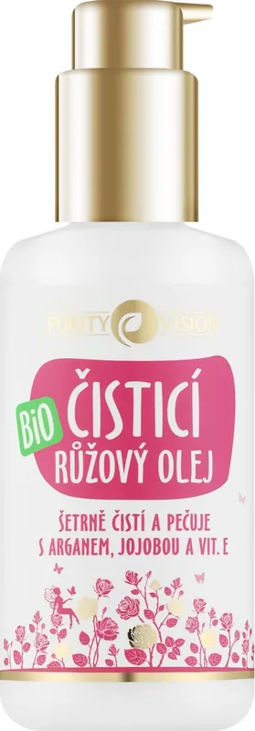 Purity Vision Bio Pink Cleansing Oil With Argan, Jojoba & Vitamin E - Makeup