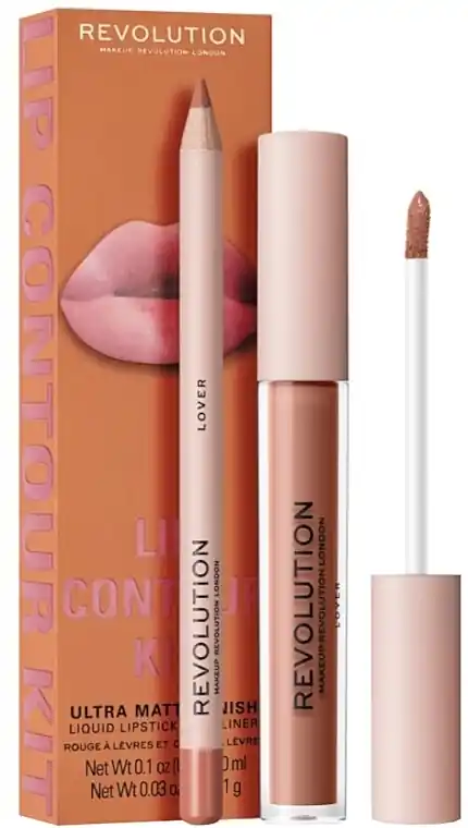 Makeup Revolution Lip Contour Kit Lover (lip/gloss/3ml + lip/pencil/1g)