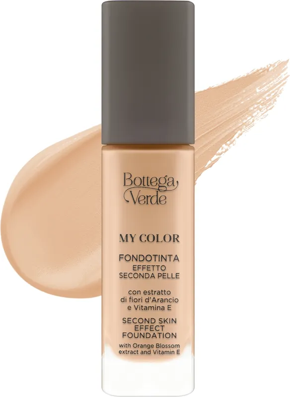 Bottega Verde My Color Second Skin Effect Foundation With Orange Blossom Extract And Vitamin E - Makeup