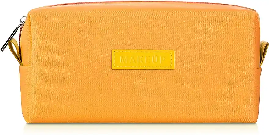 Yellow Makeup Bag 'Girl's Travel' (unfilled, 18 x 9 x 6 cm) - Accessories