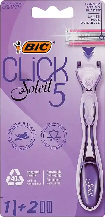 Women Razor with 2 Refill Cartridges - Bath and Body