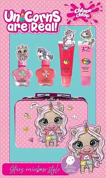 Girls' Makeup Set with Suitcase, 6 products - Nails