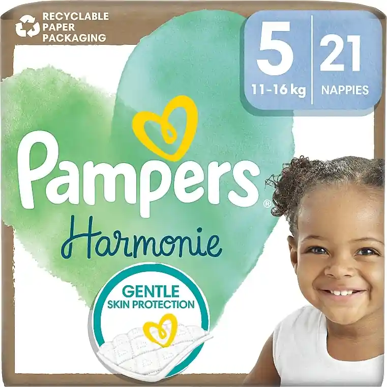 Diapers Harmonie, size 5, 11-16 kg, 21 pcs