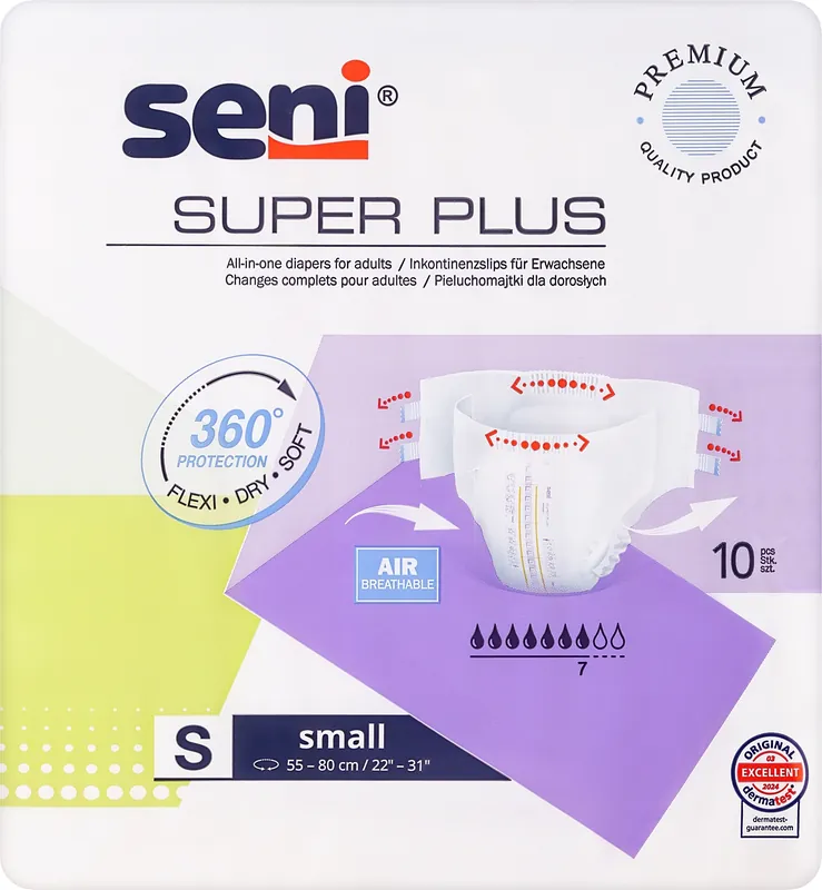 Super Seni Plus Adult Diapers, 55-80 cm