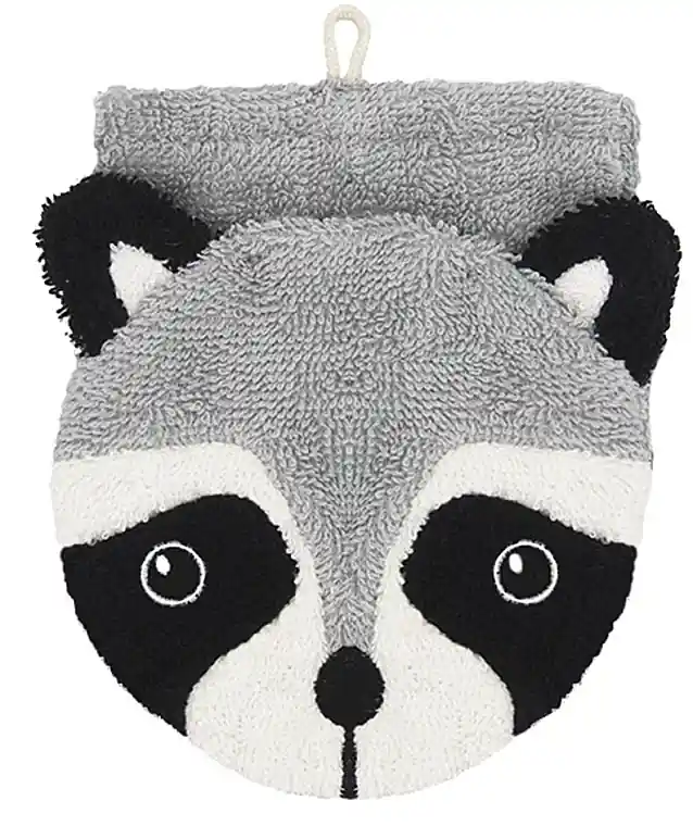 Kids Puppet Bath Sponge 'Raccoon Wanda' - Accessories