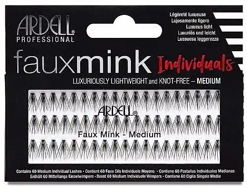 Ardell Faux Mink Individuals Knot Free Medium Black - Makeup