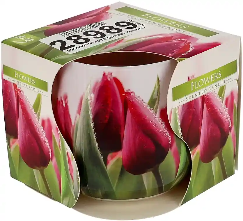 Scented Candle in Glass 'Flowers' - Bath and Body