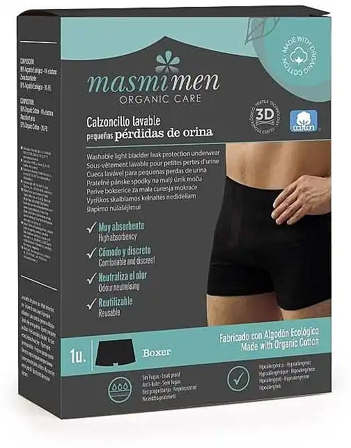 Men Urological Boxer Briefs, black - Clothes