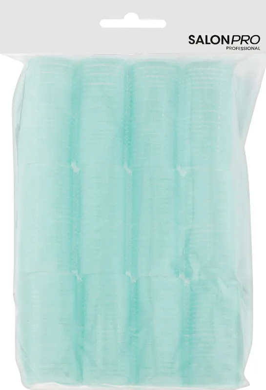 Velcro rollers 28 mm, turquoise, 12 pcs. - Accessories