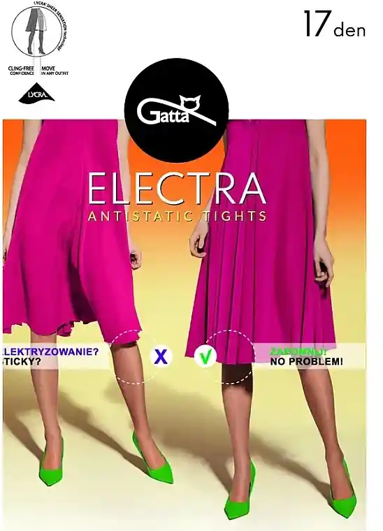Antistatic Tights 'Electra', 17 Den, visone - Clothes