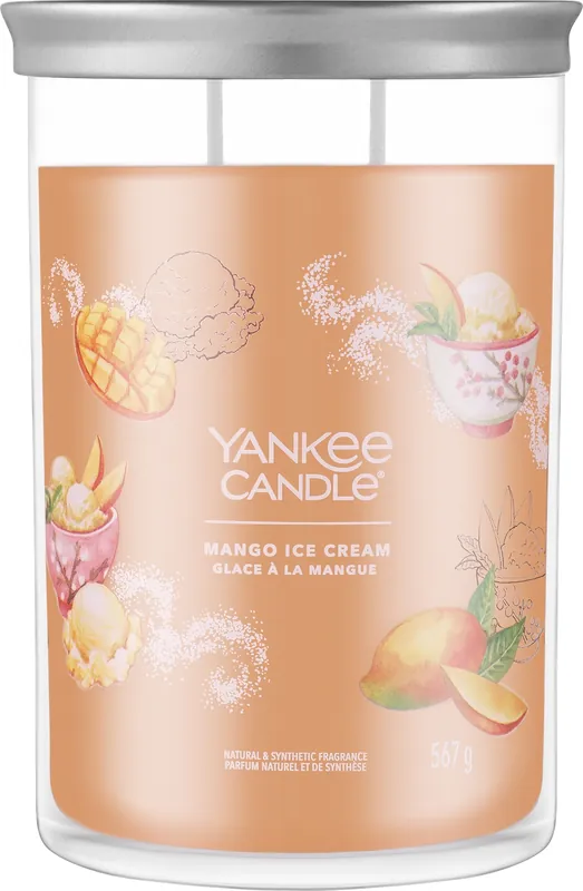Scented Candle in Glass 'Mango Ice Cream', 2 wicks - Bath and Body