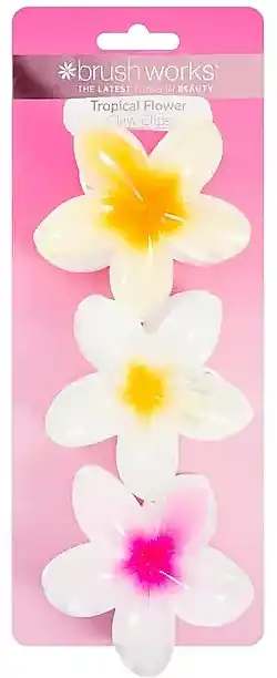 Tropical Flower Claw Clip, 3 pcs. - Accessories