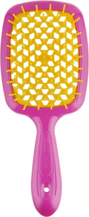 Hairbrush, pink-yellow
