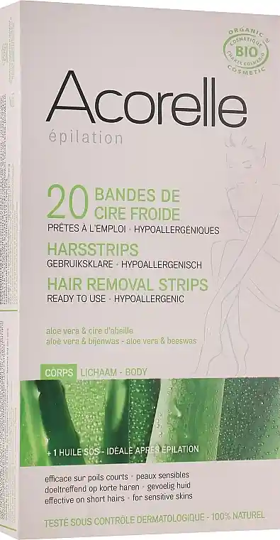 Aloe & Royal Jelly Body Wax Strips - Bath and Body