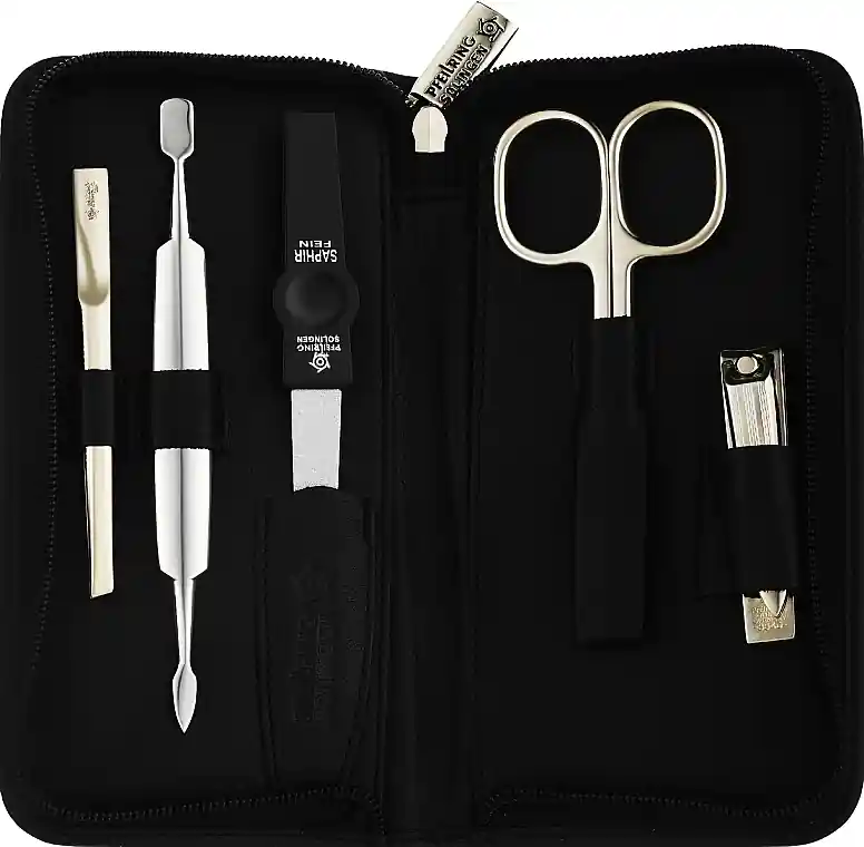 Manicure Set, 5 Pieces, Black - Accessories