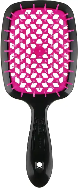 Hairbrush, black with fucsii - Accessories