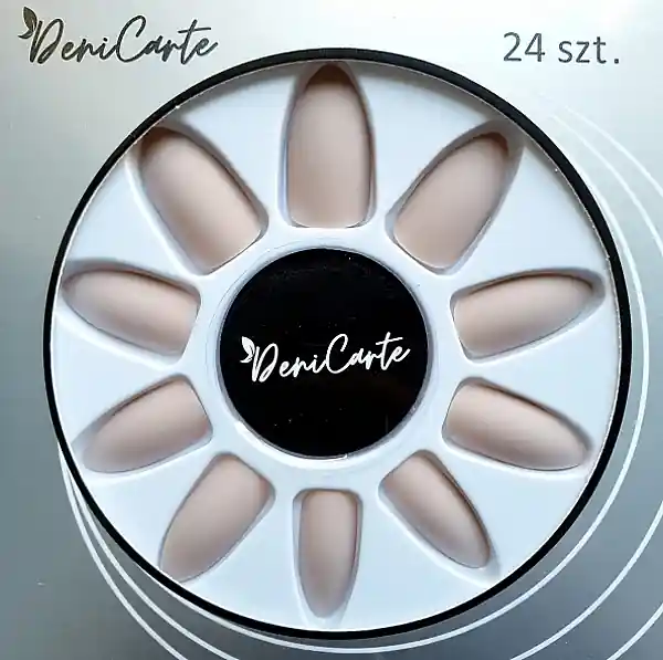 Matte False Nails, beige, 24 pcs
